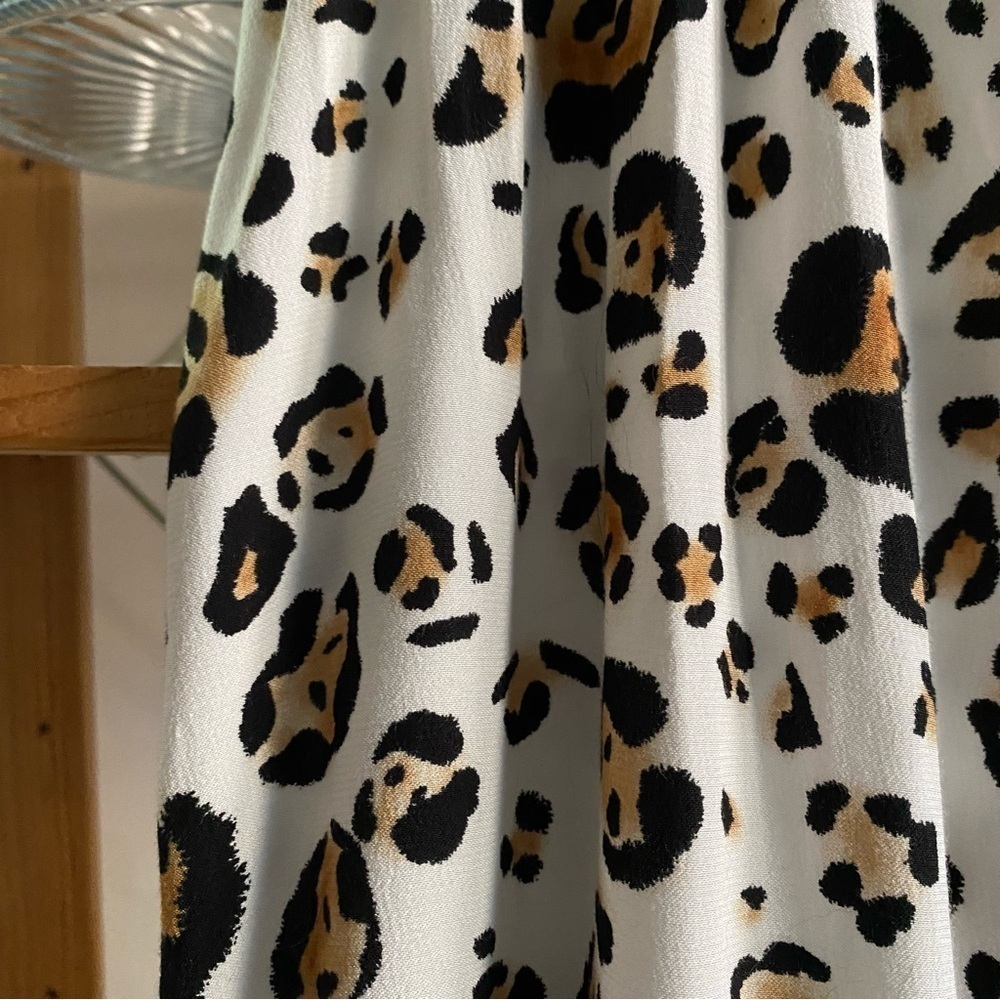 Anthropologie Corey Lynn Calter Leopard Print Arabella Midi Dress XS - Picture 9 of 16